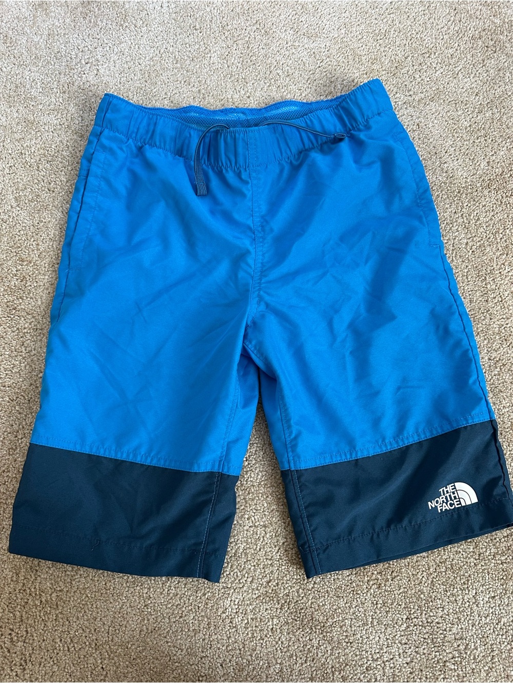 The North Face Kids Swim Trunks in Bright Blue and Navy